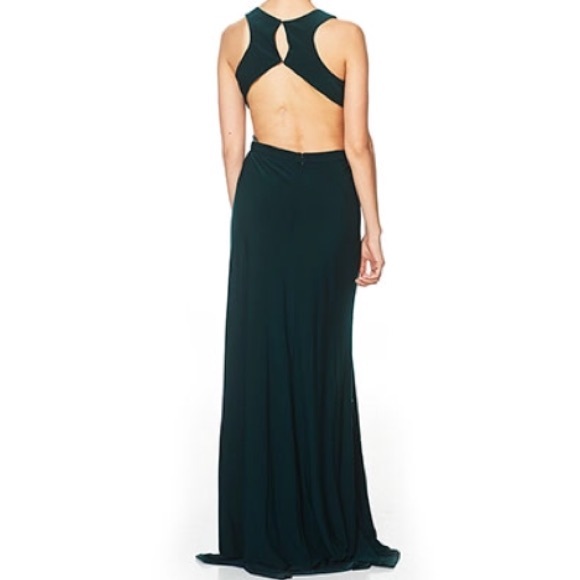 hunter green prom dress - Picture 2 of 4